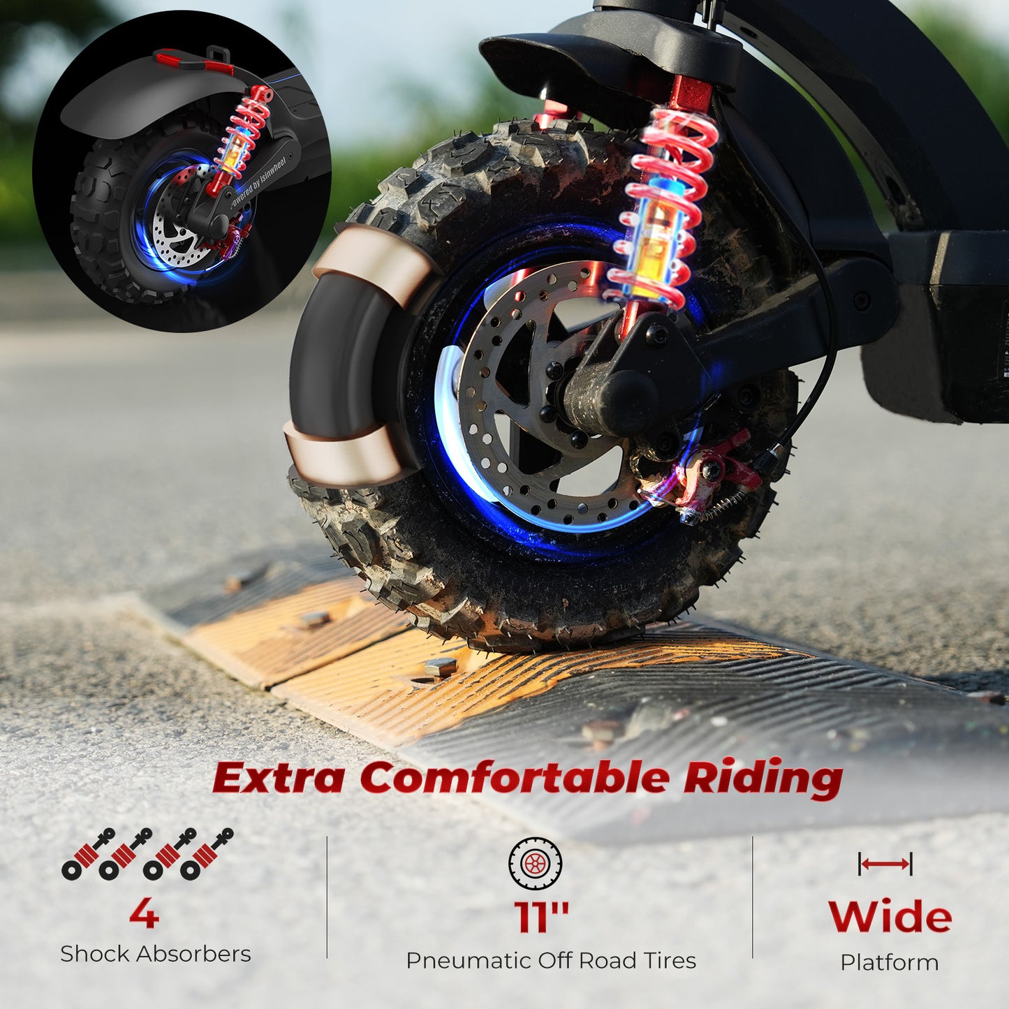 isinwheel GT2 (48V) 1000w Off Road Electric Scooter