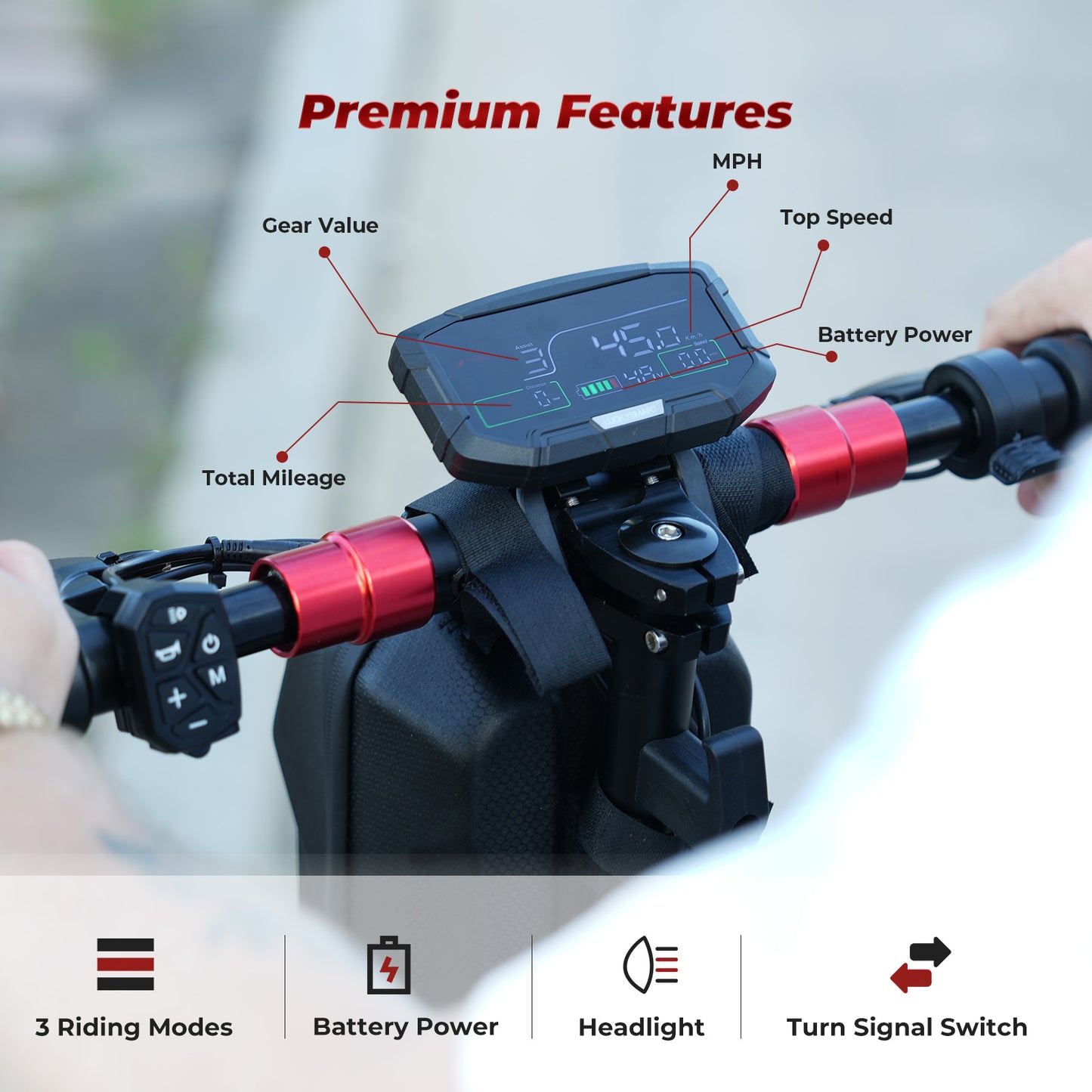 isinwheel GT2 (48V) 1000w Off Road Electric Scooter