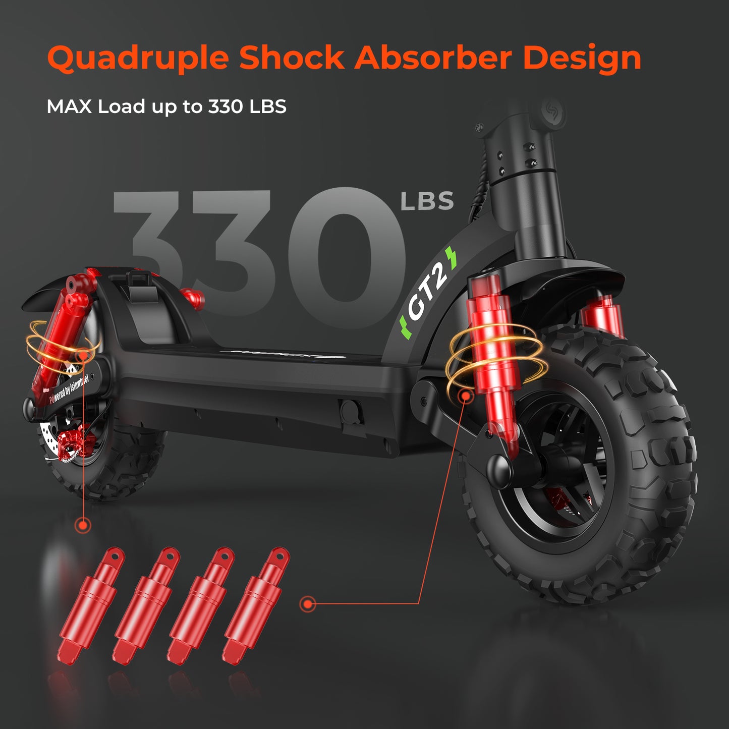 isinwheel GT2 (48V) 1000w Off Road Electric Scooter