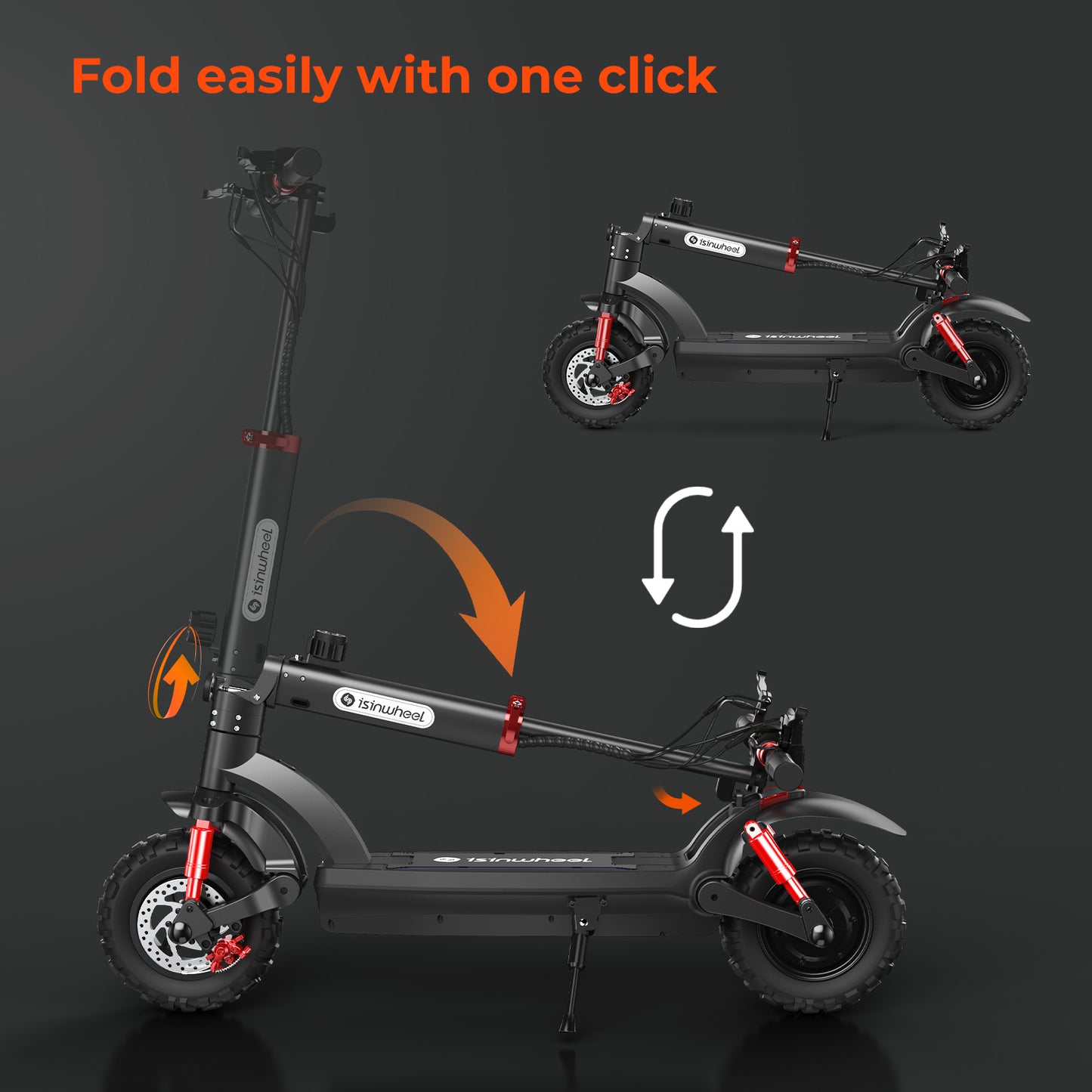 isinwheel GT2 (48V) 1000w Off Road Electric Scooter