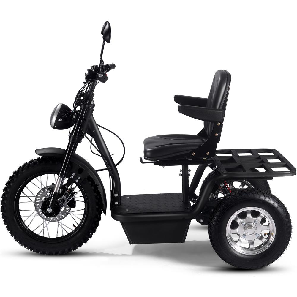 MotoTec (60V) 1800w Black Multi-Purpose Electric Trike