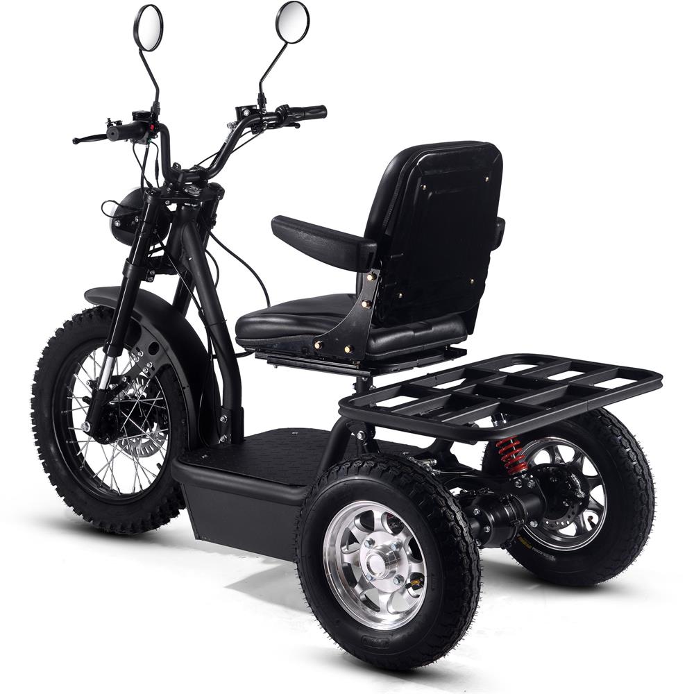 MotoTec (60V) 1800w Black Multi-Purpose Electric Trike