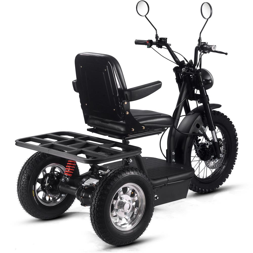 MotoTec (60V) 1800w Black Multi-Purpose Electric Trike
