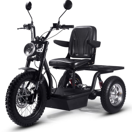 MotoTec (60V) 1800w Black Multi-Purpose Electric Trike