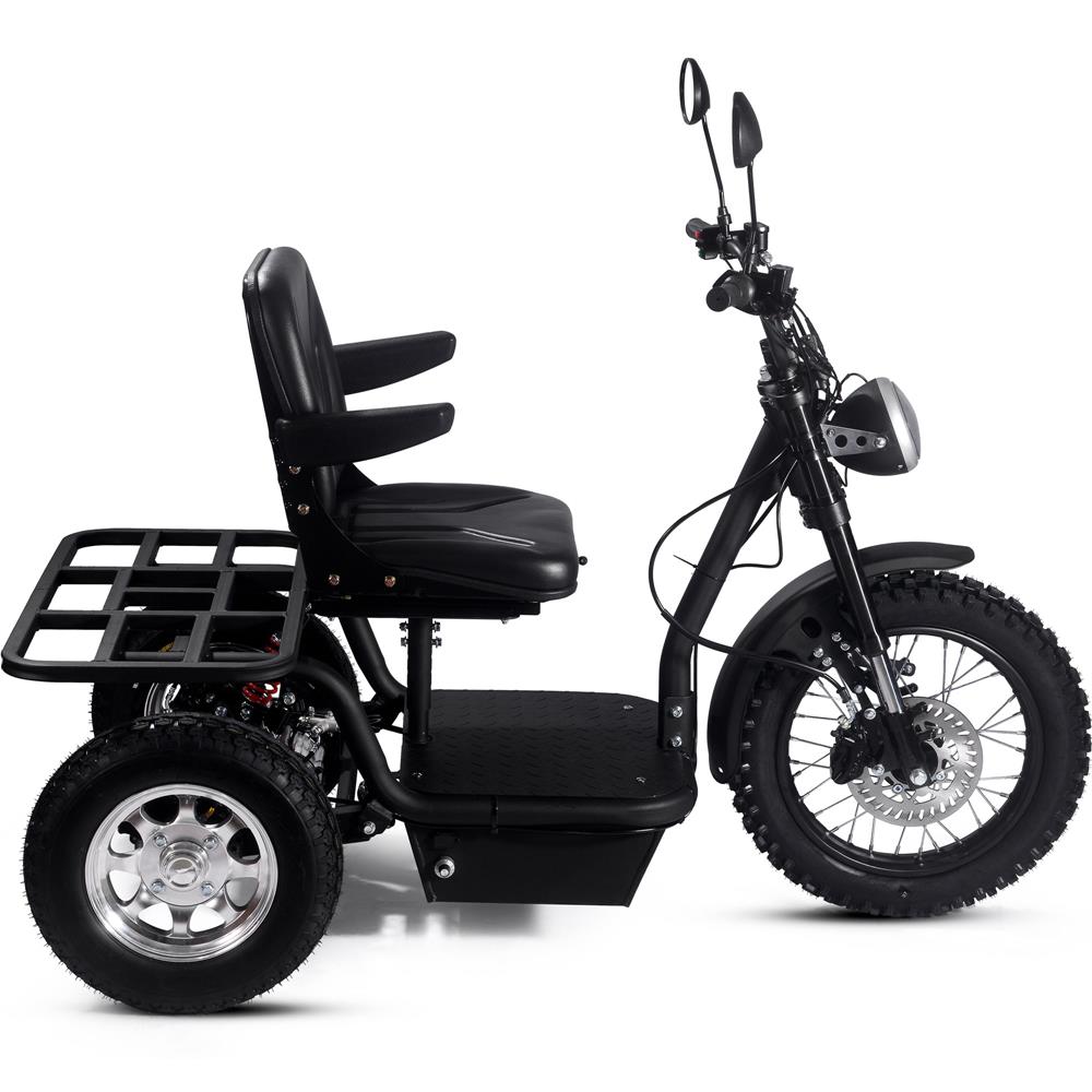 MotoTec (60V) 1800w Black Multi-Purpose Electric Trike