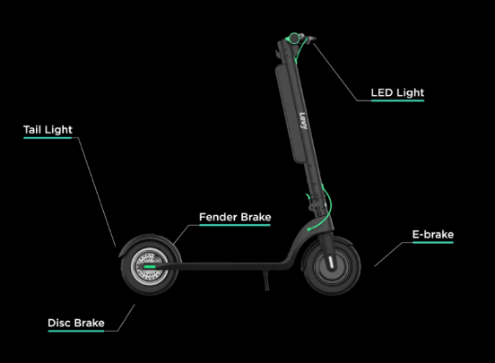 Levy Plus (36V) 350w Commuter Electric Scooter