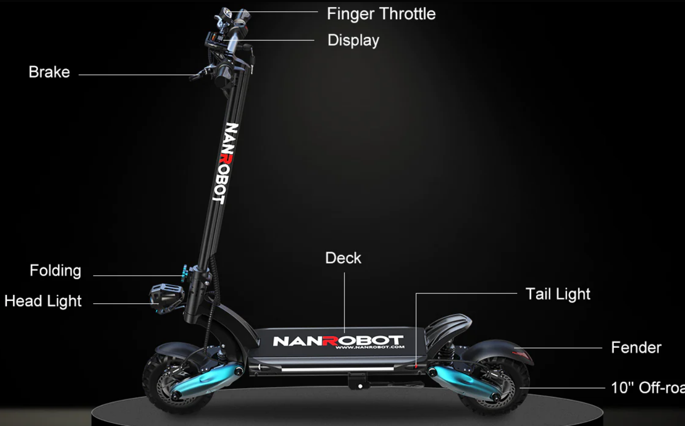 NANROBOT D6+2.0 Multi-Purpose Electric Scooter