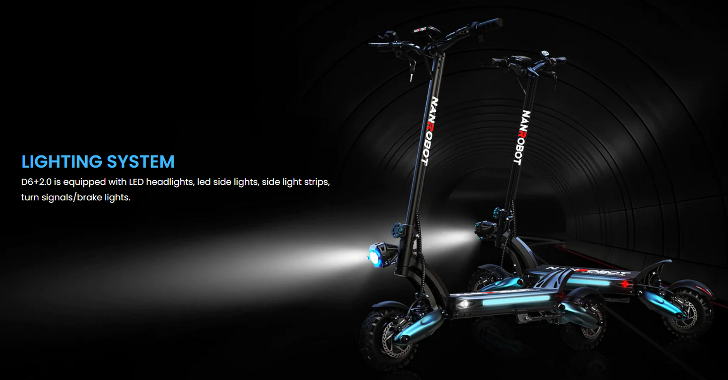 NANROBOT D6+2.0 Multi-Purpose Electric Scooter
