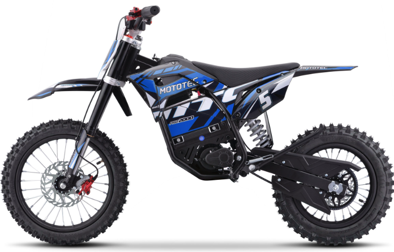 MotoTec Pro 40MPH (60V) 2000w Lithium Electric Dirt Bike
