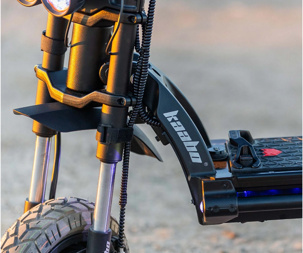 Kaabo Wolf King GTR 65 MPH Dual Motor Long Range Off-Road Electric Scooter | 13440W Peak | 112 Mile Range | Dual Stem E-Scooter