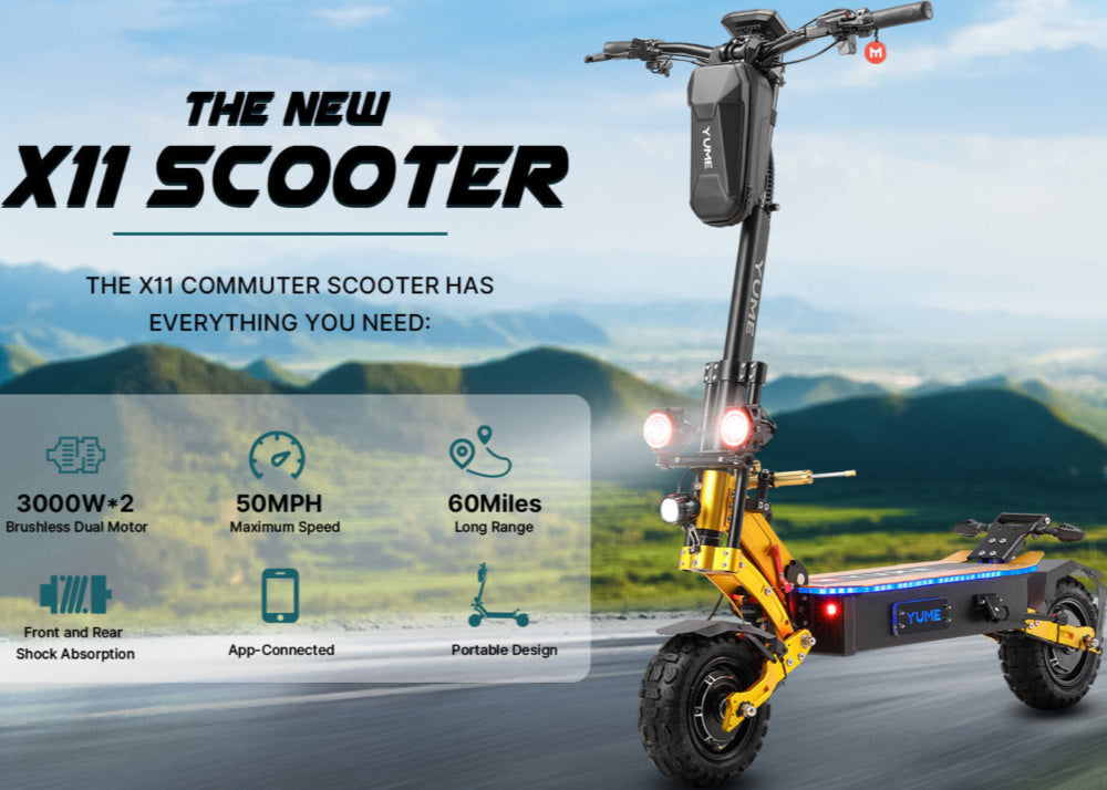 YUME X11+ (60V) 6000w Multi-Purpose Electric Scooter