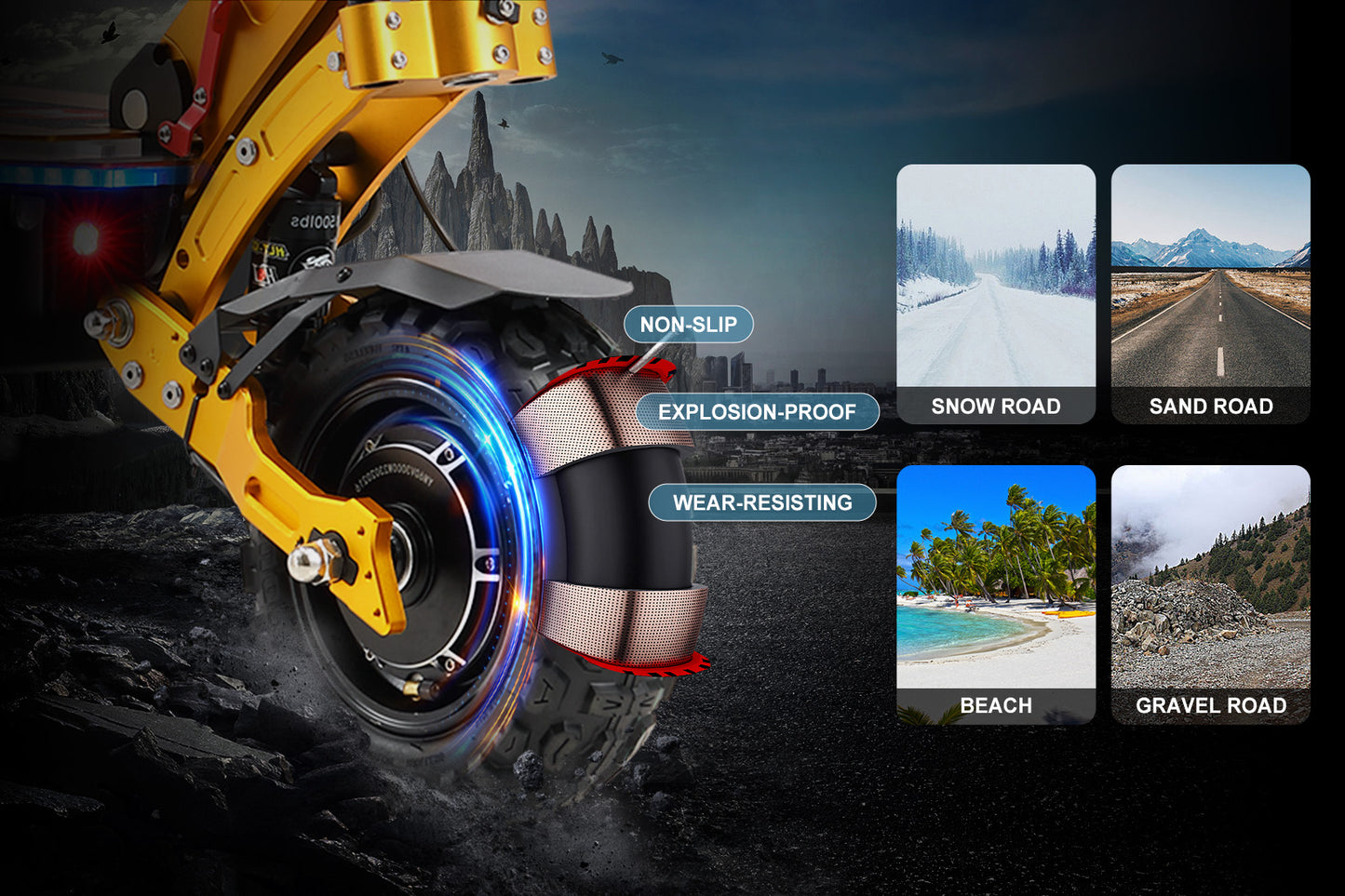 YUME X11+ (60V) 6000w Multi-Purpose Electric Scooter