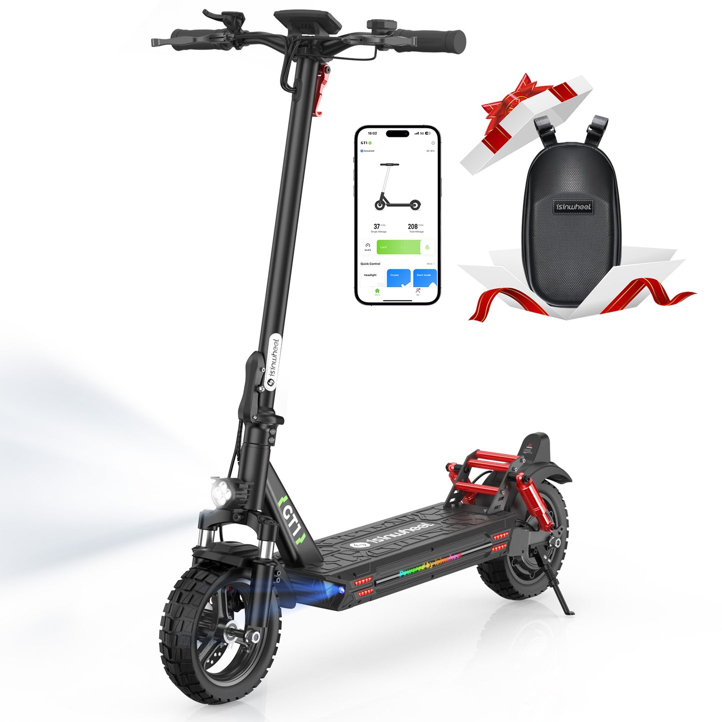 isinwheel GT1 (48V) 800w Off Road Electric Scooter