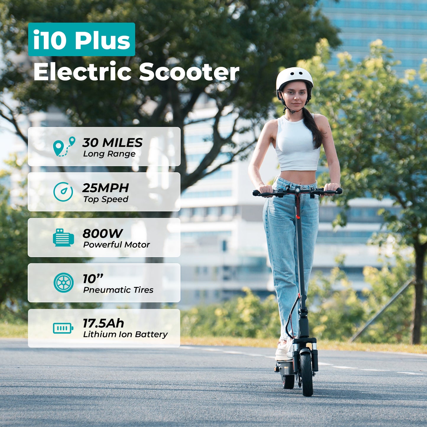 iScooter i10 Plus (42V) 800w Multi-Purpose Electric Scooter