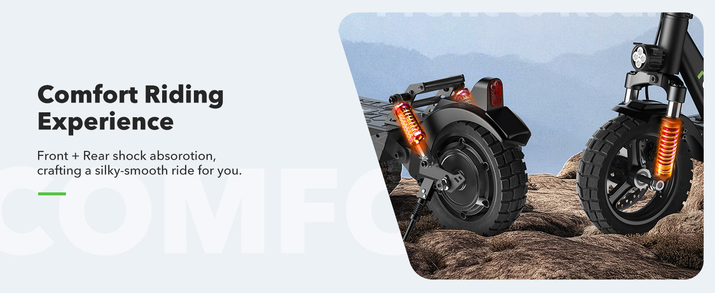 isinwheel GT1 (48V) 800w Off Road Electric Scooter