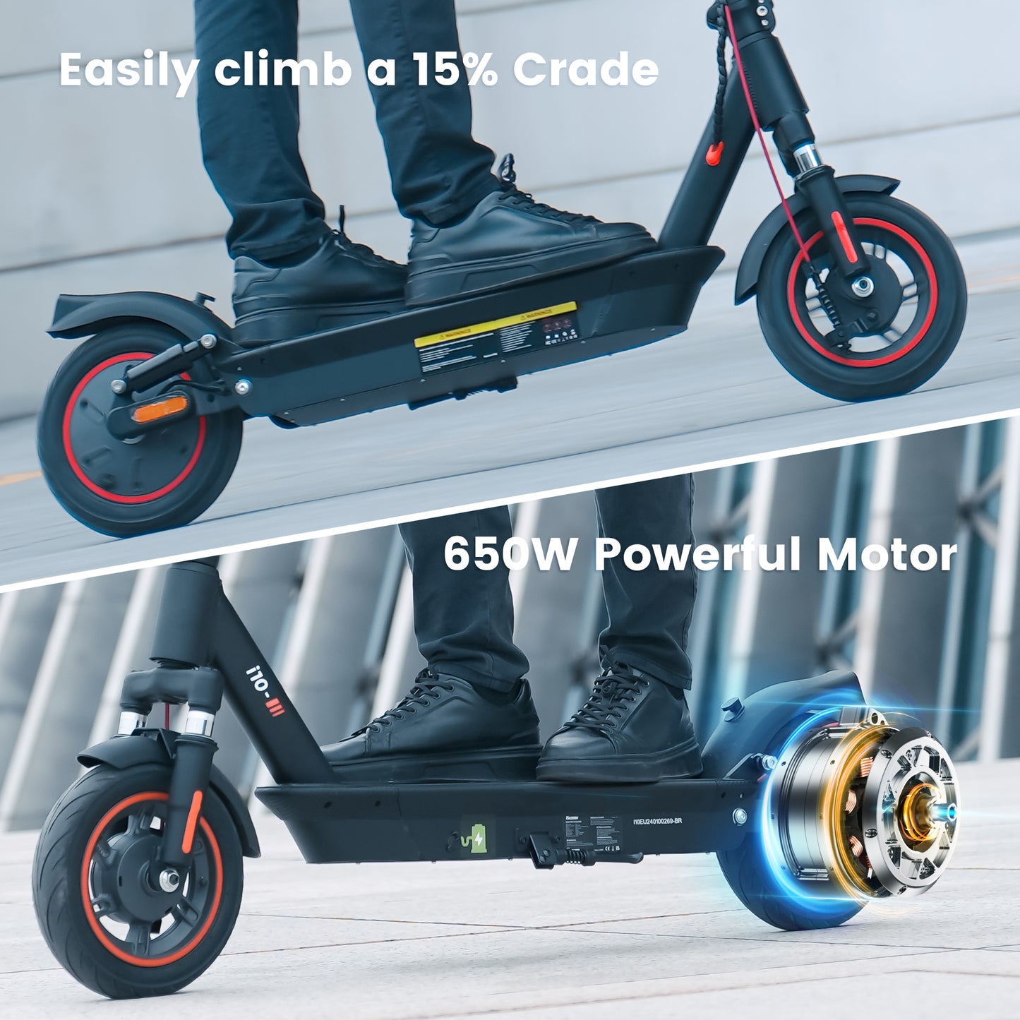iScooter i10 (42V) 650w Commuter Electric Scooter