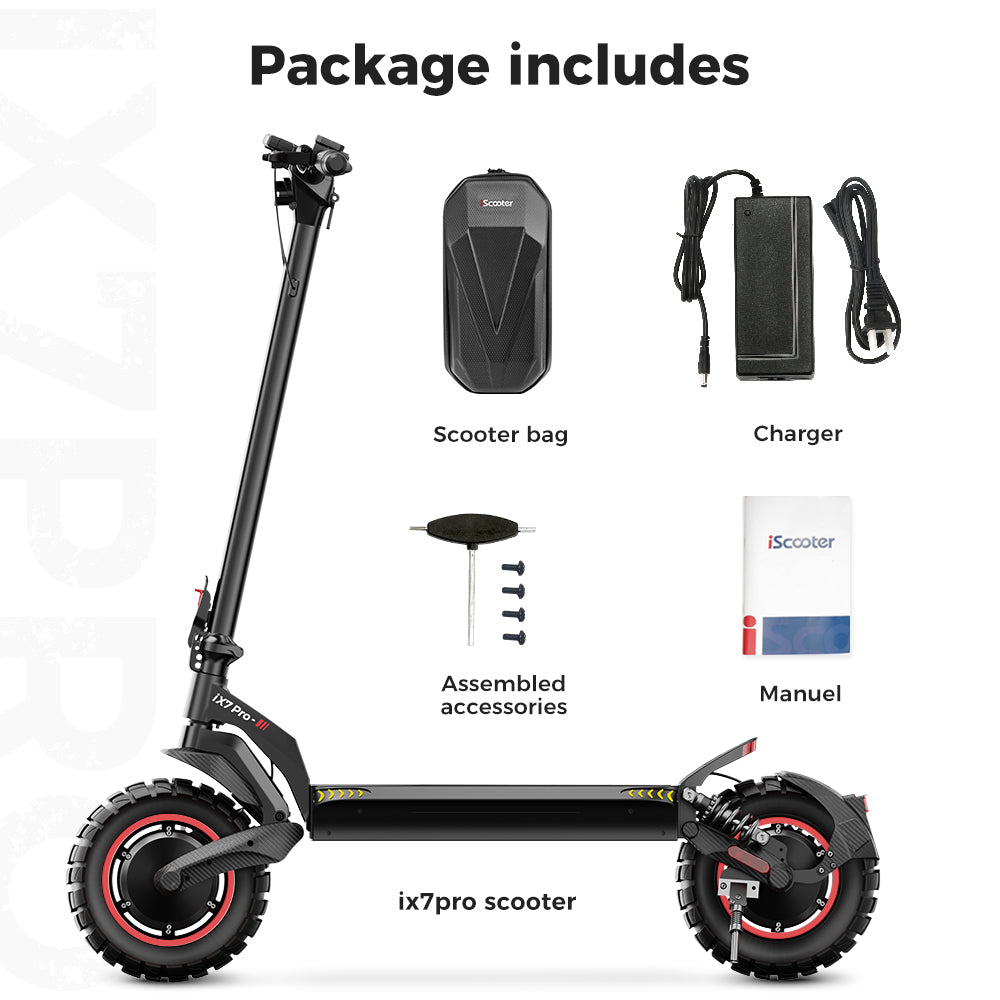 iScooter iX7 Pro (48V) 2000w Multi-Purpose Electric Scooter