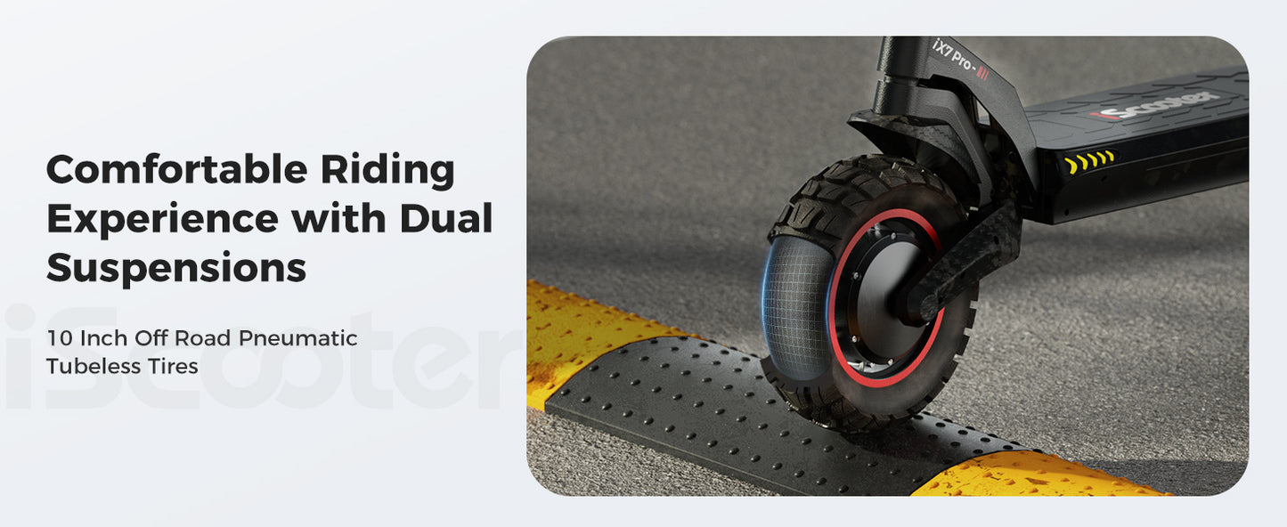 iScooter iX7 Pro (48V) 2000w Multi-Purpose Electric Scooter