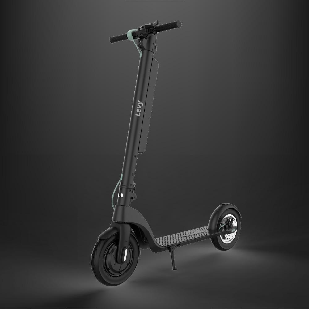 Levy Plus Electric Scooter. Levy's high end long range cruiser with double the range of the Levy Light.