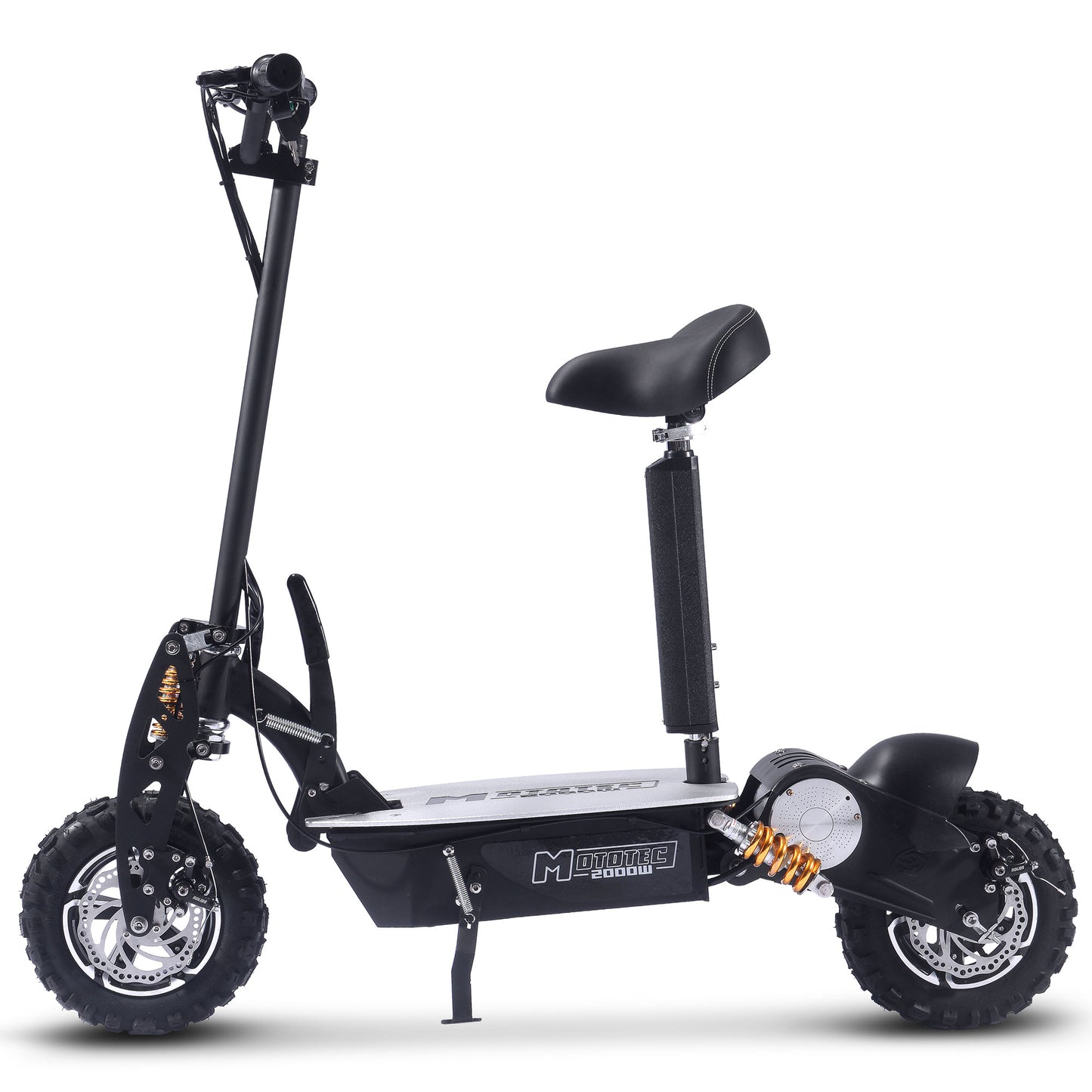 Mototec (48V) 2000w Black Multi-Purpose Electric Scooter