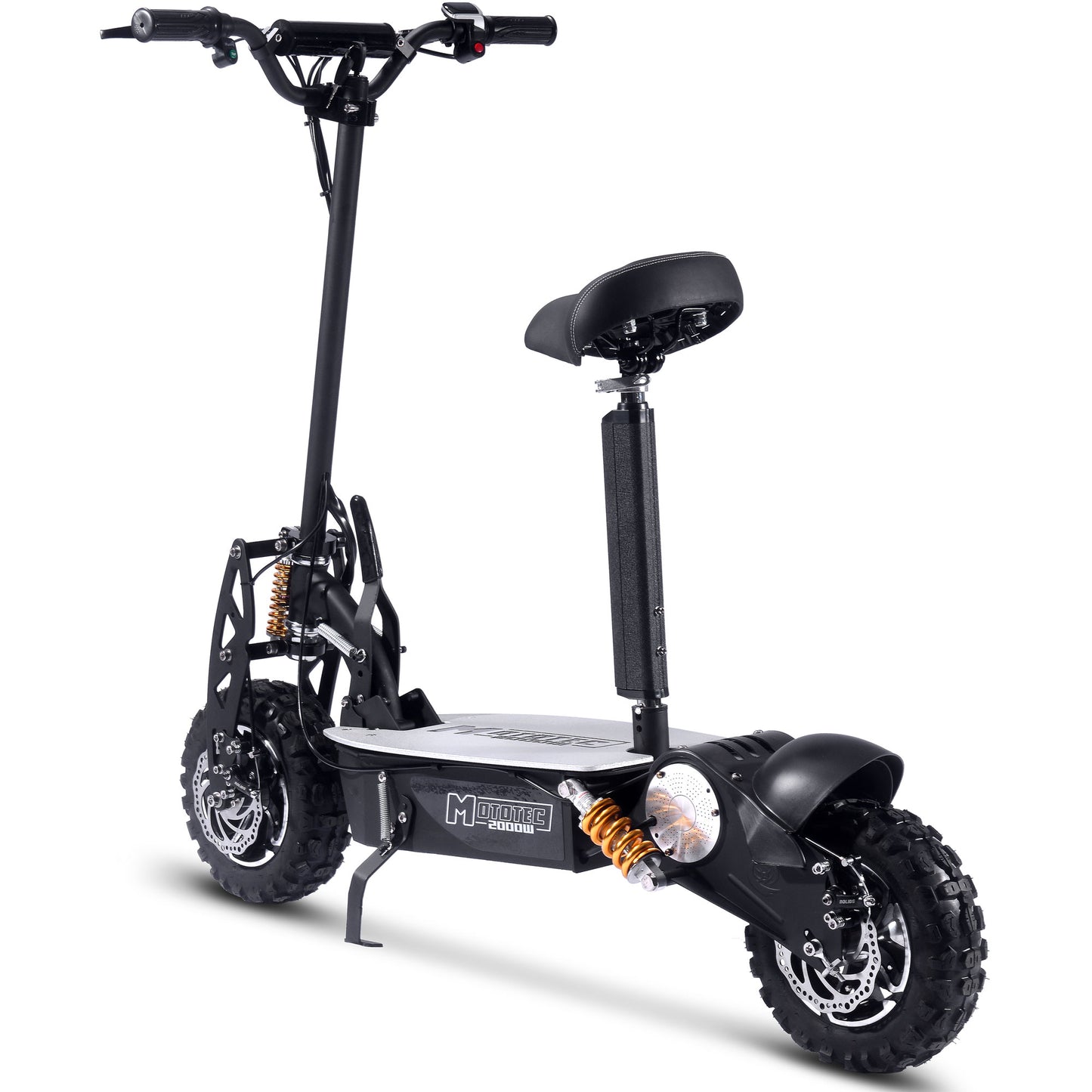 Mototec (48V) 2000w Black Multi-Purpose Electric Scooter