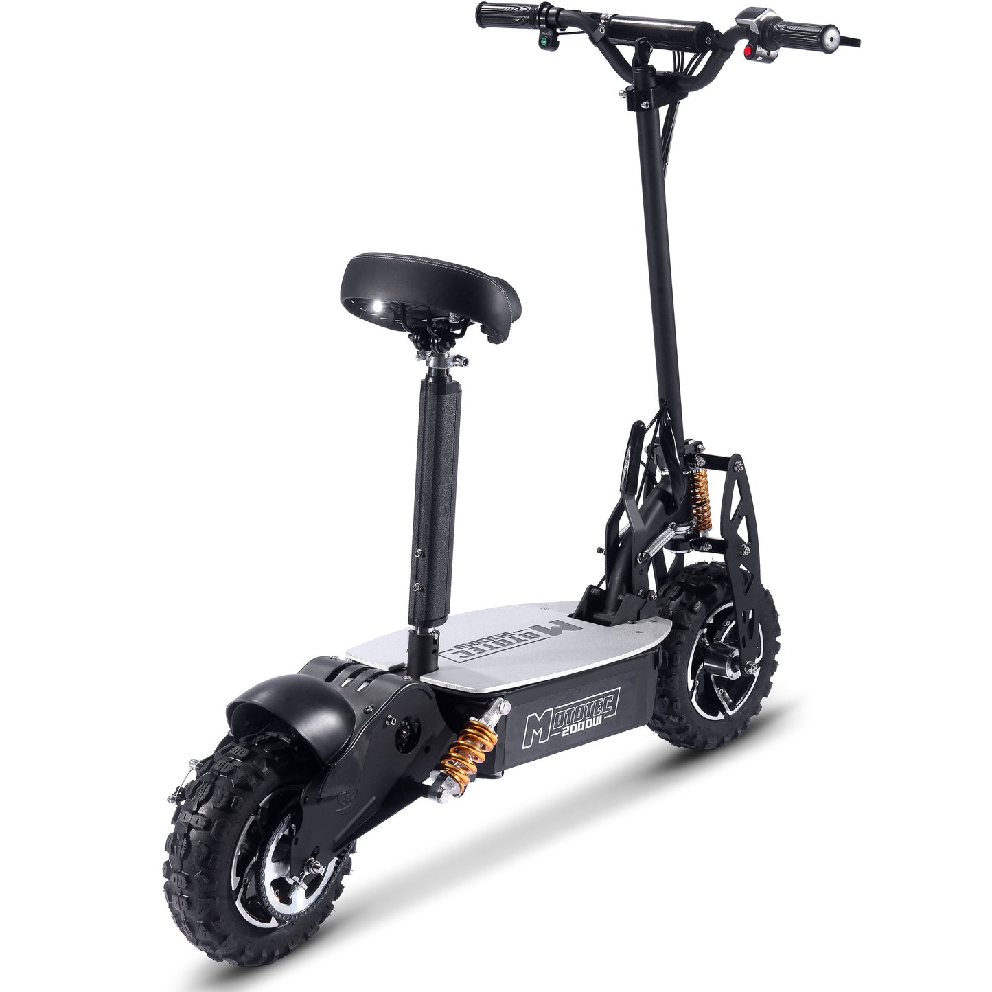 Mototec (48V) 2000w Black Multi-Purpose Electric Scooter