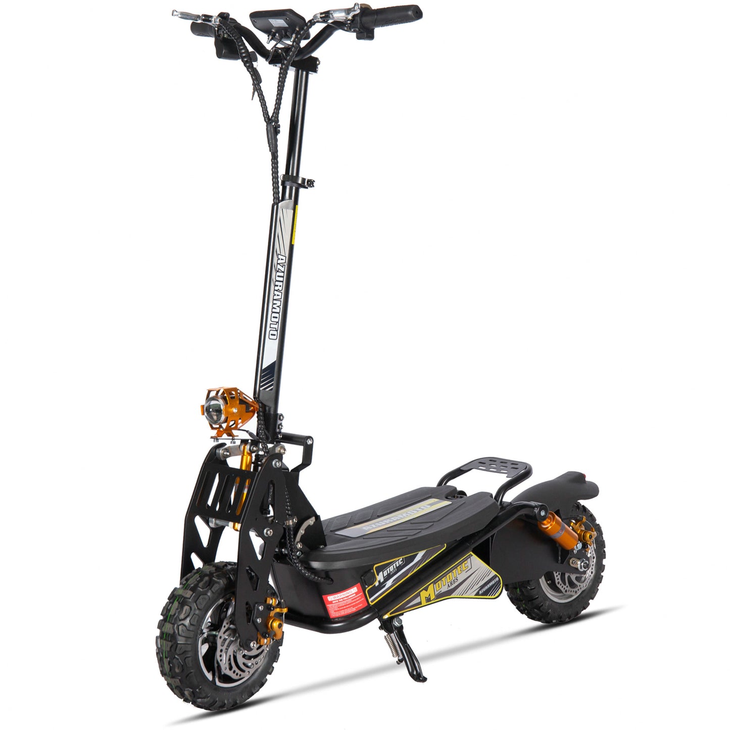 MotoTec Ares (48V) 1600w Black Multi-Purpose Electric Scooter