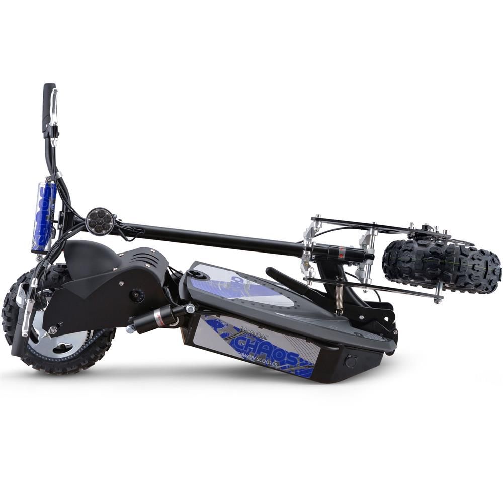 MotoTec Chaos (60V) 2000w Black Lithium Multi-Purpose Electric Scooter