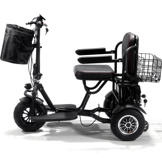 Mototec (48V) 1000w Lithium Folding Dual Motor Electric Trike Mobility Scooter