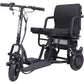 MotoTec Folding Mobility Electric Trike (48v) 700w Dual Motor Lithium Black