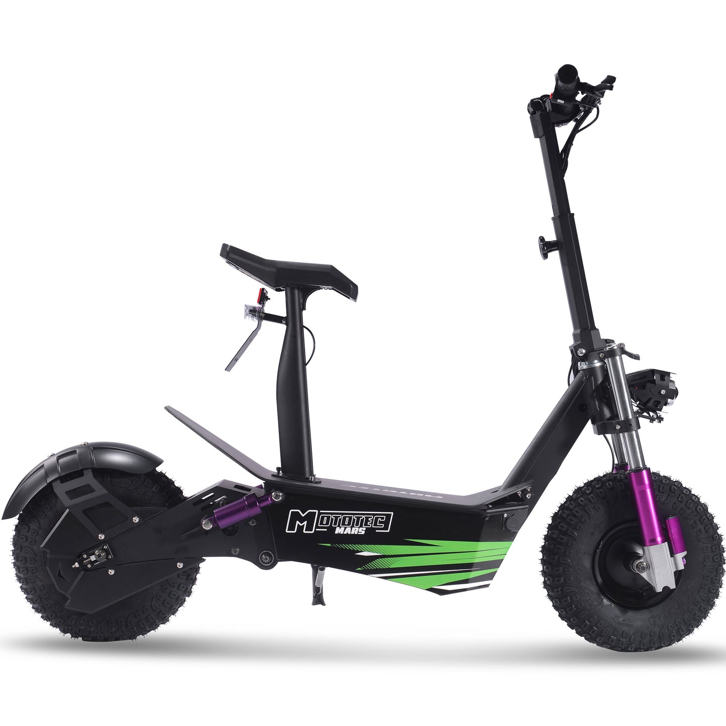 MotoTec Mars (48V) 2500w Black Multi-Purpose Electric Scooter