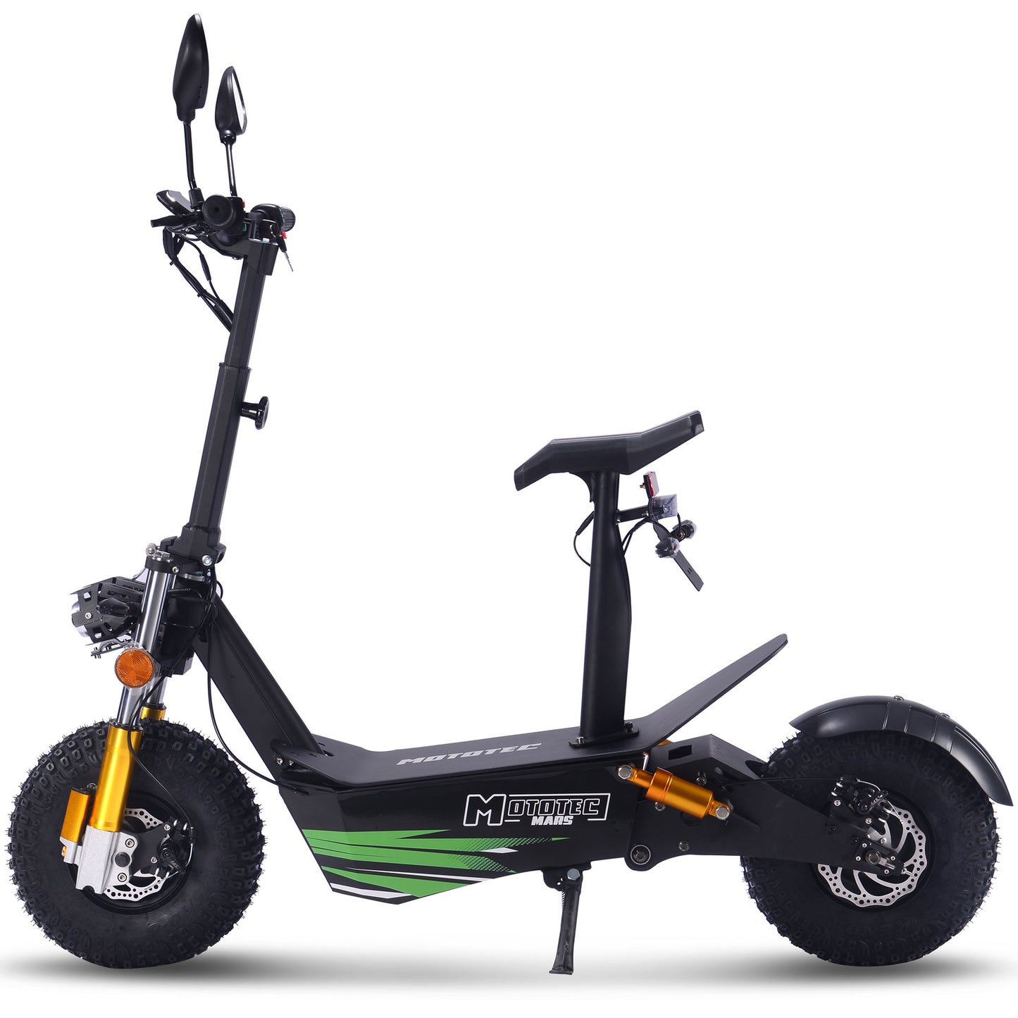 MotoTec Mars (60V) 3500w Black Multi-Purpose Electric Scooter