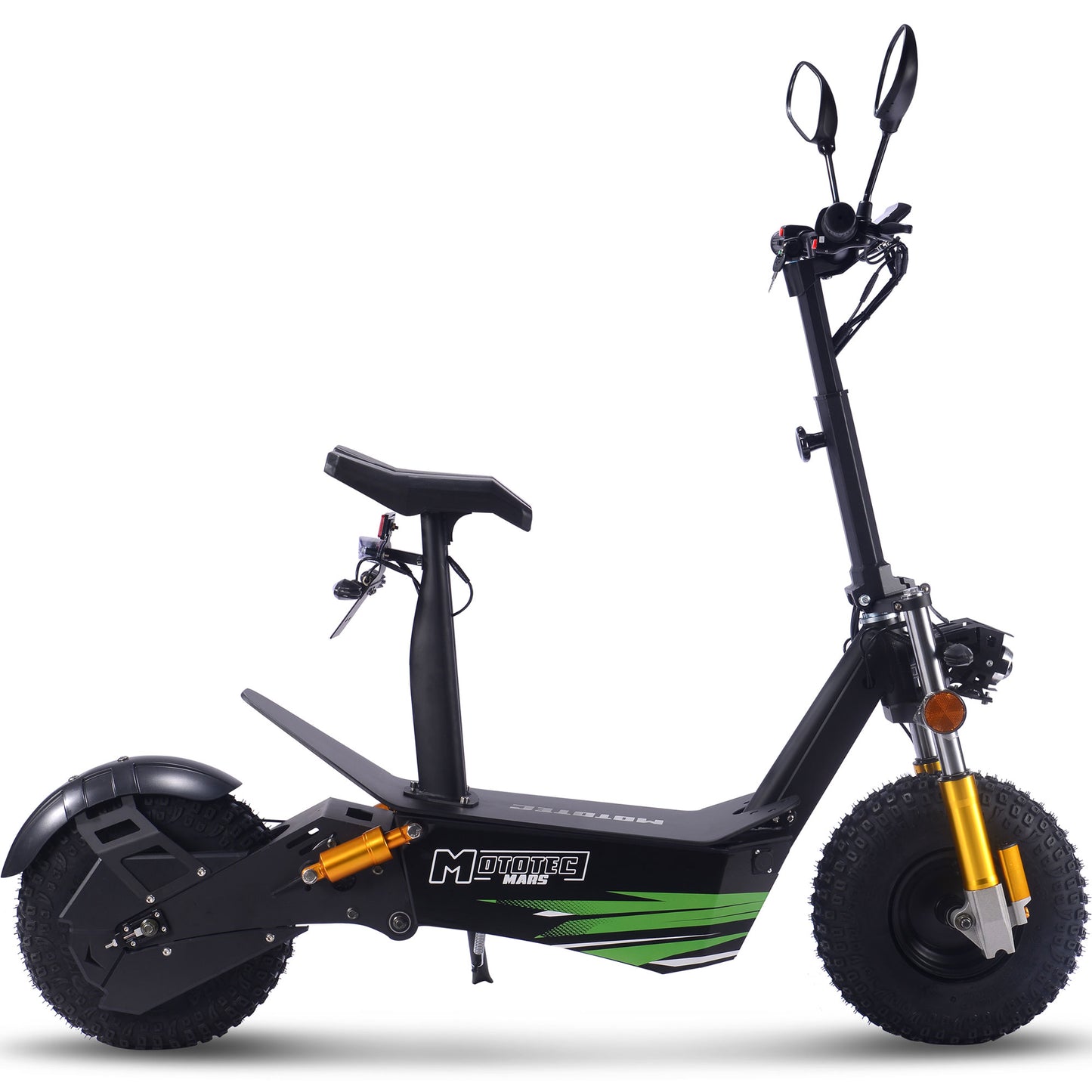 MotoTec Mars (60V) 3500w Black Multi-Purpose Electric Scooter