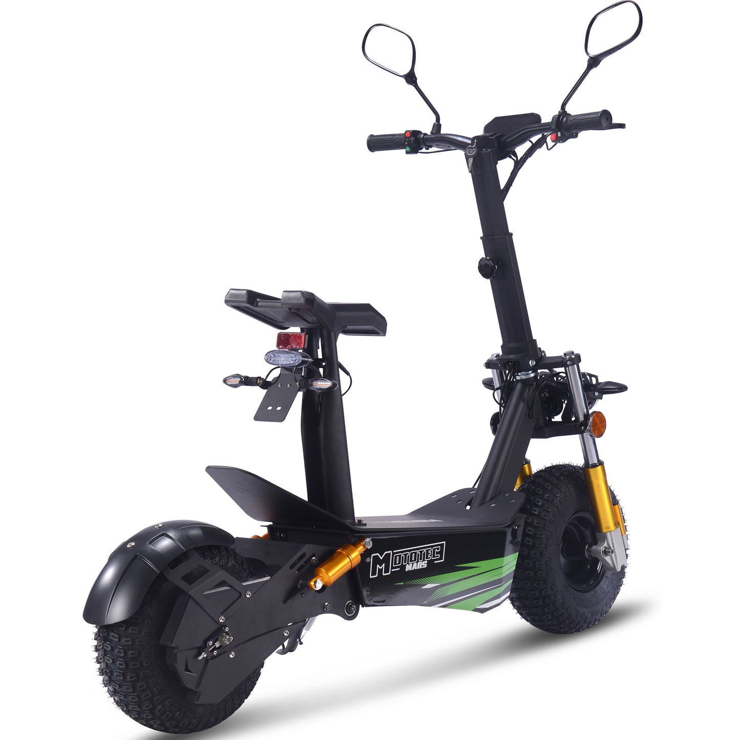 MotoTec Mars (60V) 3500w Black Multi-Purpose Electric Scooter