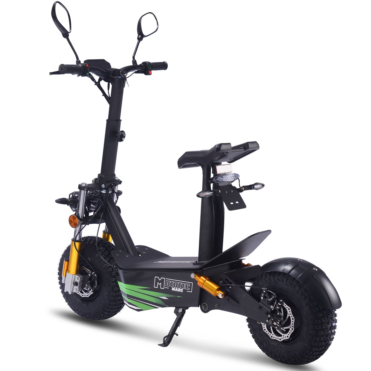 MotoTec Mars (60V) 3500w Black Multi-Purpose Electric Scooter