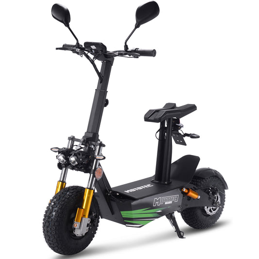 MotoTec Mars (60V) 3500w Black Multi-Purpose Electric Scooter