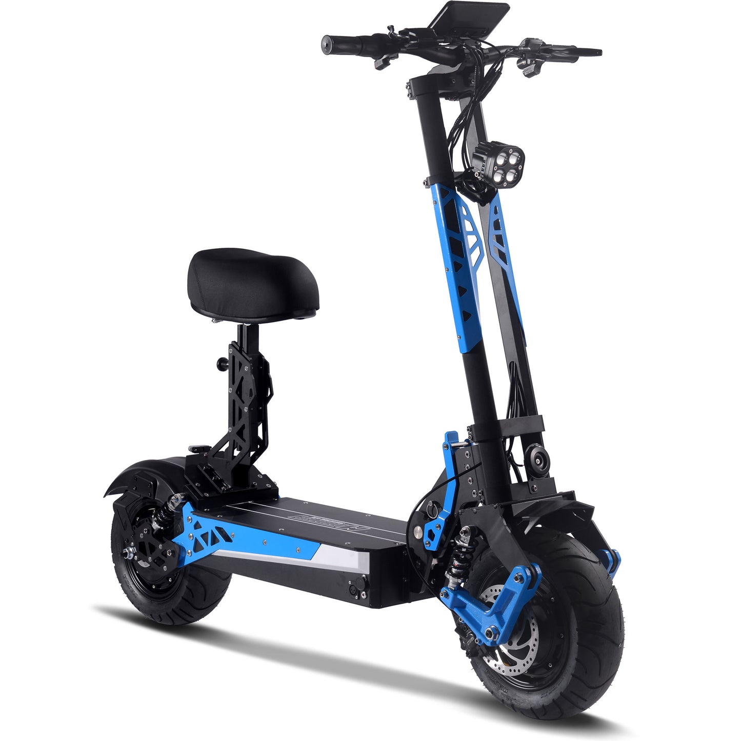 MotoTec Switchblade (60V) 4000w Blue Lithium Dual Motor Recreational Electric Scooter