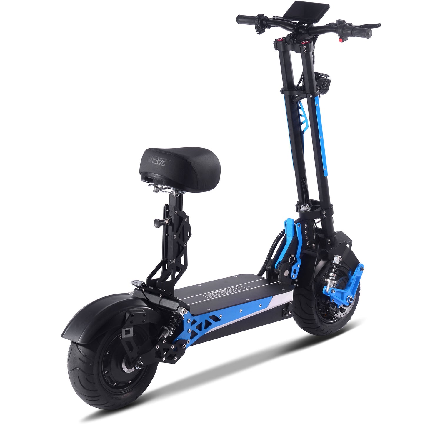 MotoTec Switchblade (60V) 4000w Blue Lithium Dual Motor Recreational Electric Scooter