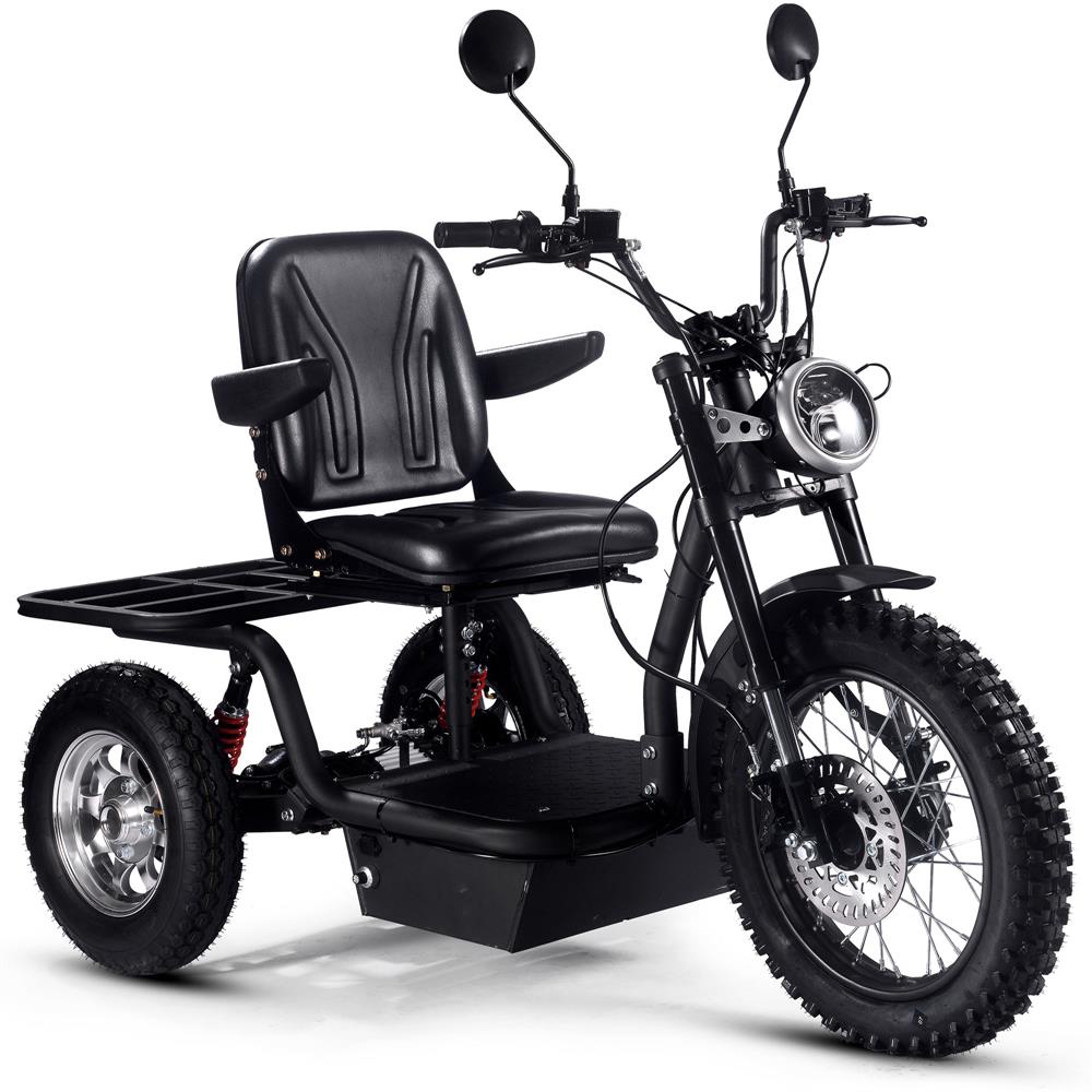 MotoTec Electric Trike (60V) 1800w Black