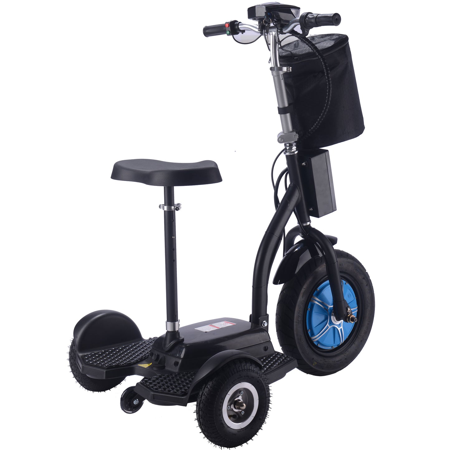 MotoTec (48V) 750w Lithium Folding Multi-Purpose Electric Three Wheel Mobility Scooter