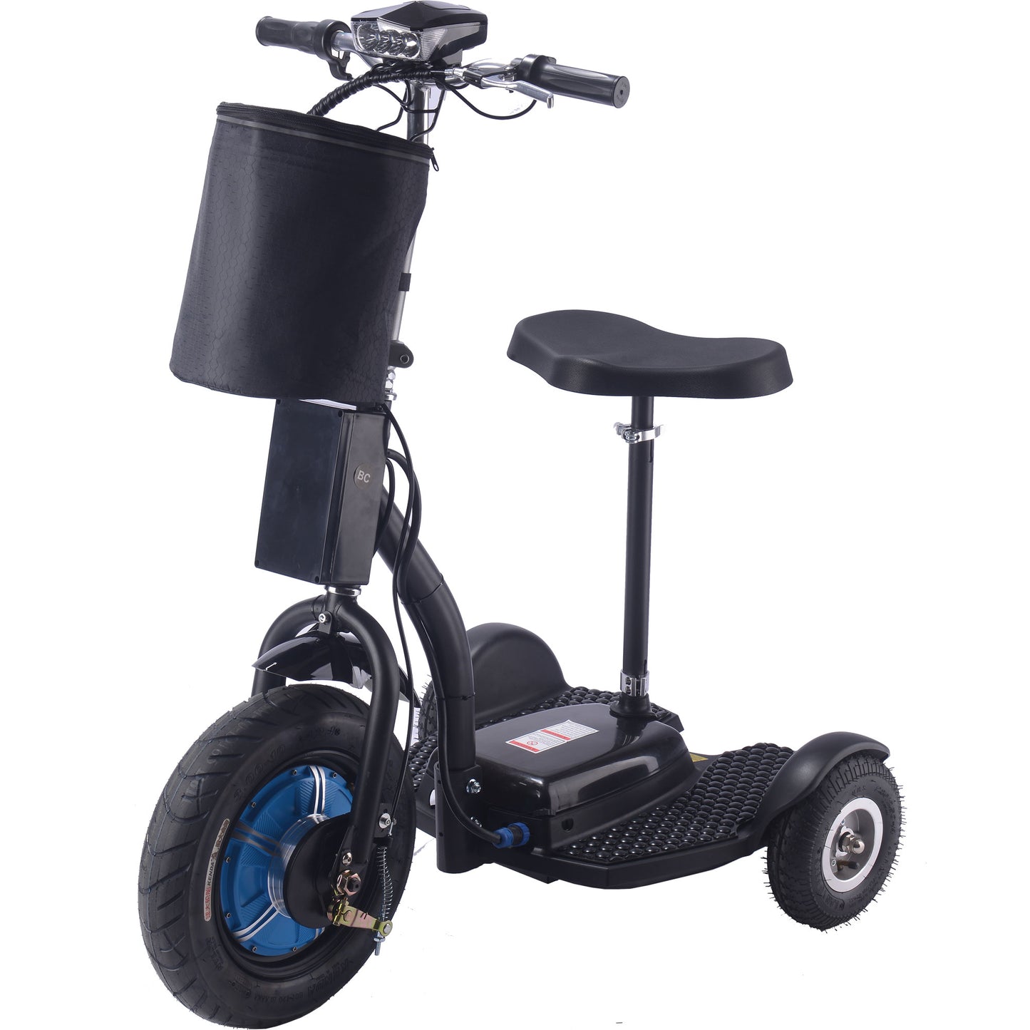 MotoTec (48V) 750w Lithium Folding Multi-Purpose Electric Three Wheel Mobility Scooter