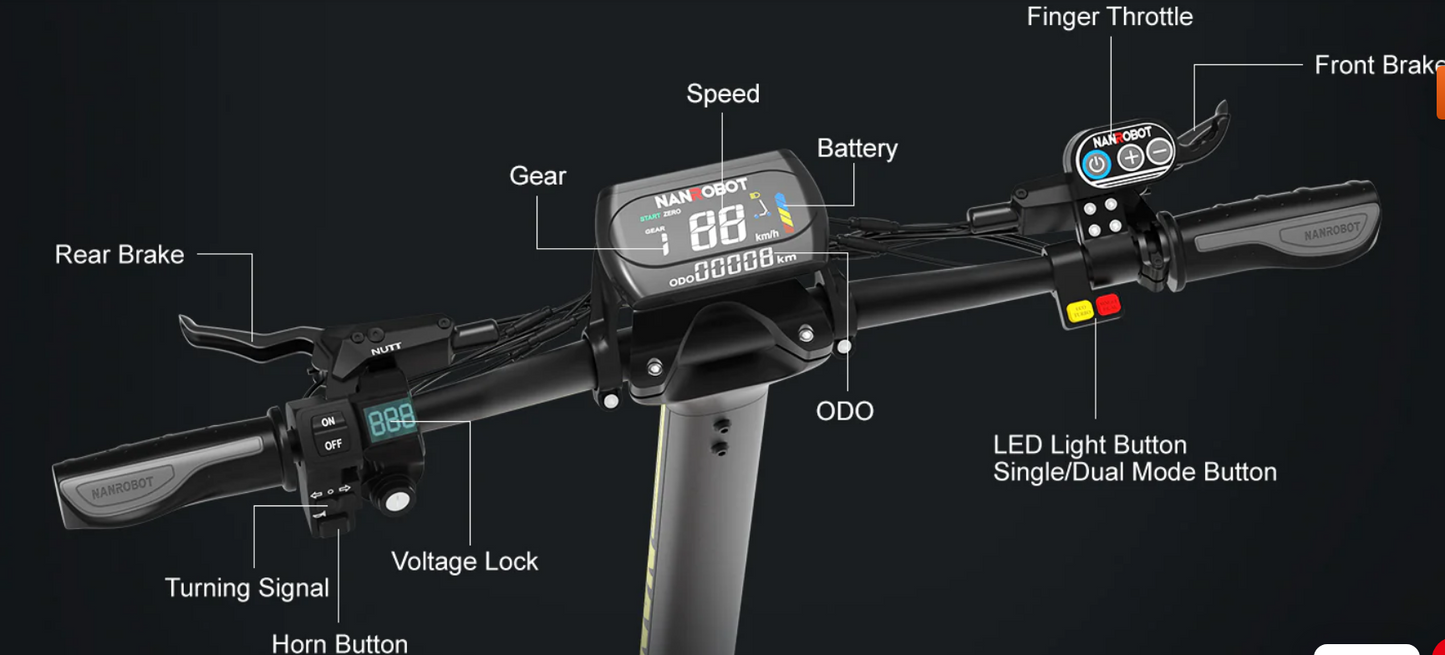 NANROBOT LS7+ (60V) Electric Scooter