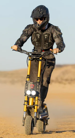 Kaabo Wolf King GTR 65 MPH Dual Motor Long Range Off-Road Electric Scooter | 13440W Peak | 112 Mile Range | Dual Stem E-Scooter