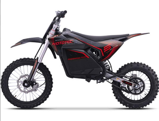MotoTec Pro (72V) 5000w Red Lithium Electric Dirt Bike
