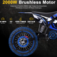 MotoTec Pro 40MPH (60V) 2000w Lithium Electric Dirt Bike