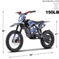 MotoTec Pro 40MPH (60V) 2000w Lithium Electric Dirt Bike