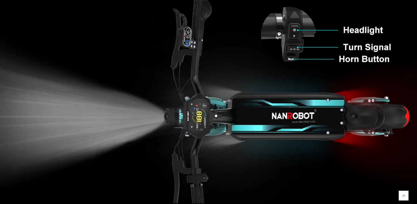NANROBOT Lightning Pro (48V) 1600w Multi-Purpose Electric Scooter