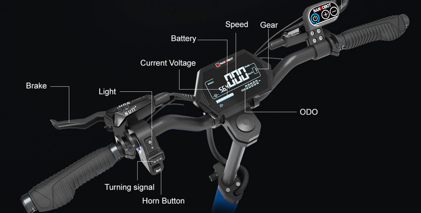 NANROBOT D4+MAX (52V) 2400w Multi-Purpose Electric Scooter