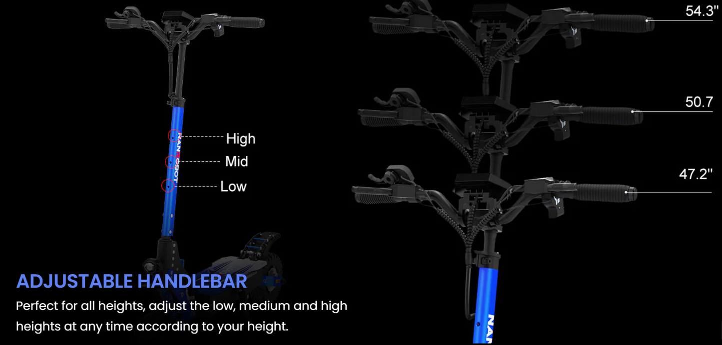 NANROBOT D4+MAX (52V) 2400w Multi-Purpose Electric Scooter