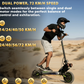 isinwheel GT4 45 MPH Dual Motor Off Road Electric Scooter | 2400W | 50 Mile Long Range | Folding E-Scooter